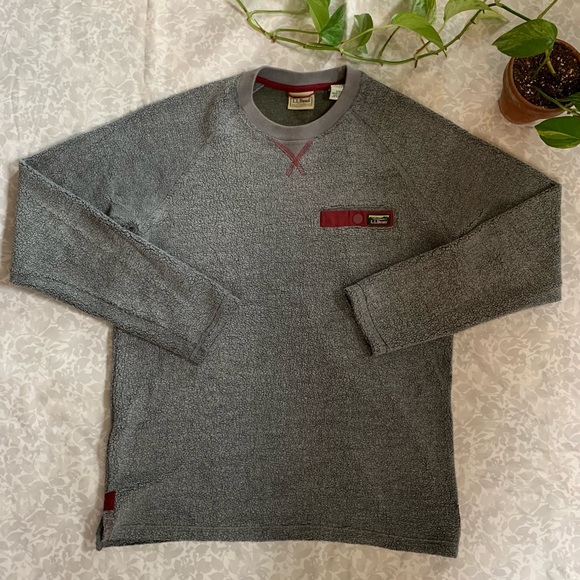 Men’s L.L. Bean Tumbled Sherpa Crew Shirt - Picture 2 of 7